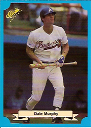 1988 Classic Blue Baseball Cards       215     Dale Murphy